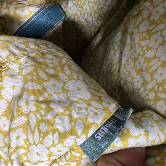 FOSSIL BLUE LEATHER SATCHEL - Picture 16 of 16